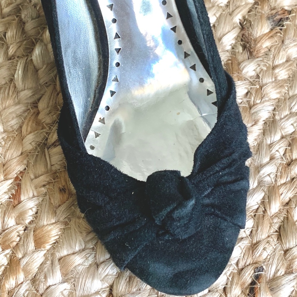 BCBG Paris Black Knot Wedges - Picture 2 of 6
